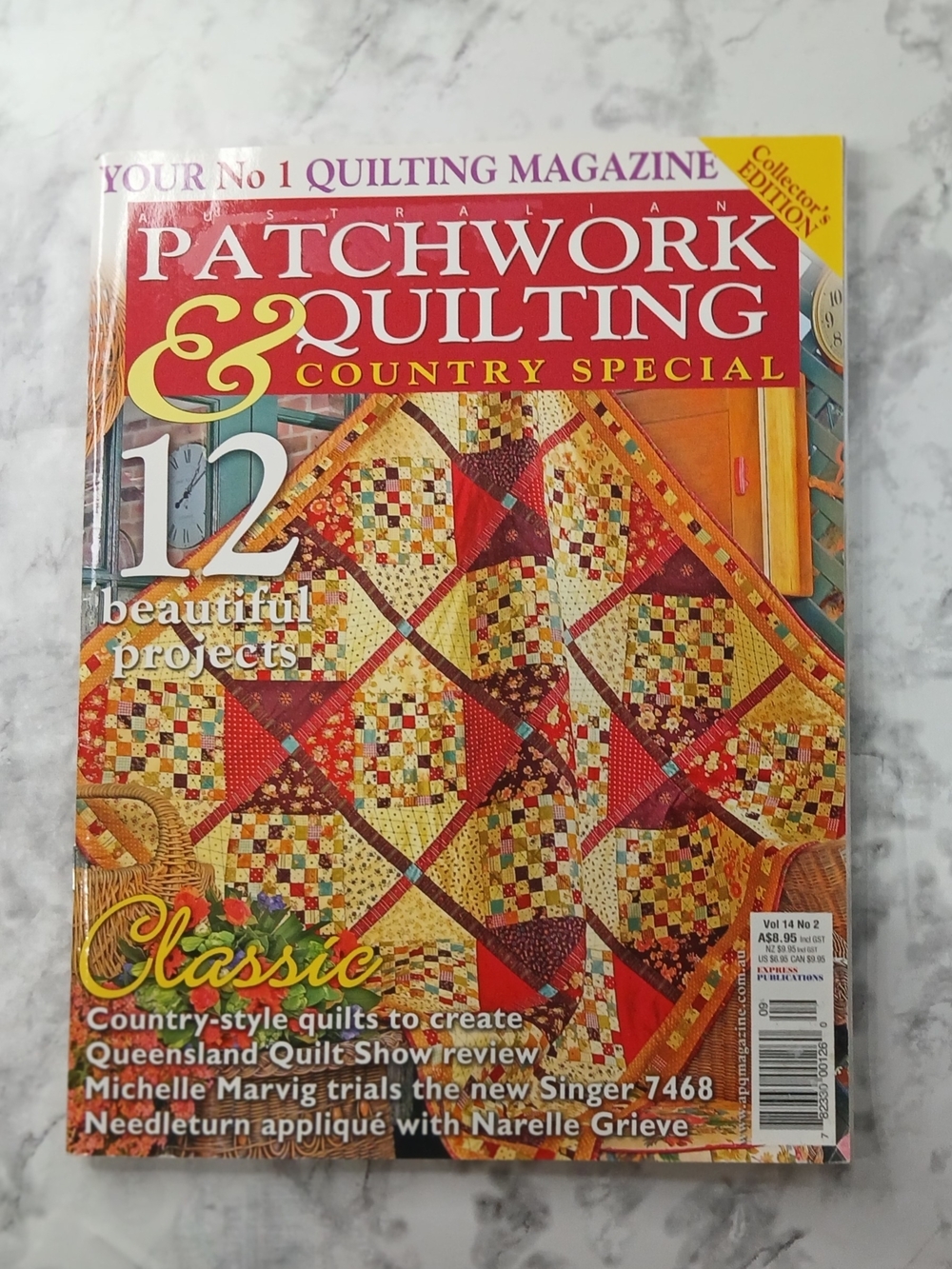 Australian Patchwork & Quilting Country Special Vol 14 No 2 + Pattern Sheet 2006